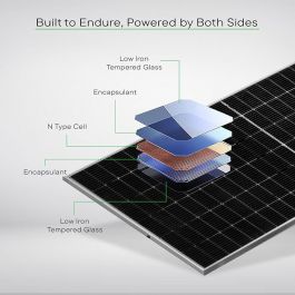 WAAREE 500 Watt TOPCon Bifacial Solar Panel
